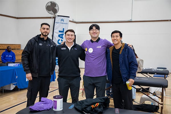 Volunteers at the Healthy Athletes for the 2025 Fall Games Championship